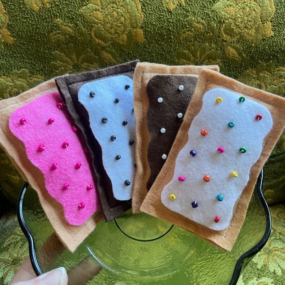 Colorful Felt Pastry Play Food